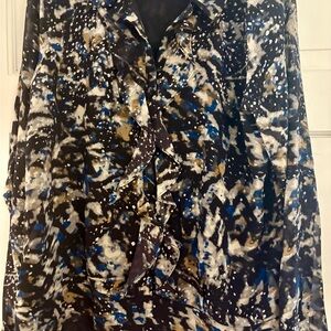 CAbi Women's Blouse in Black - lined